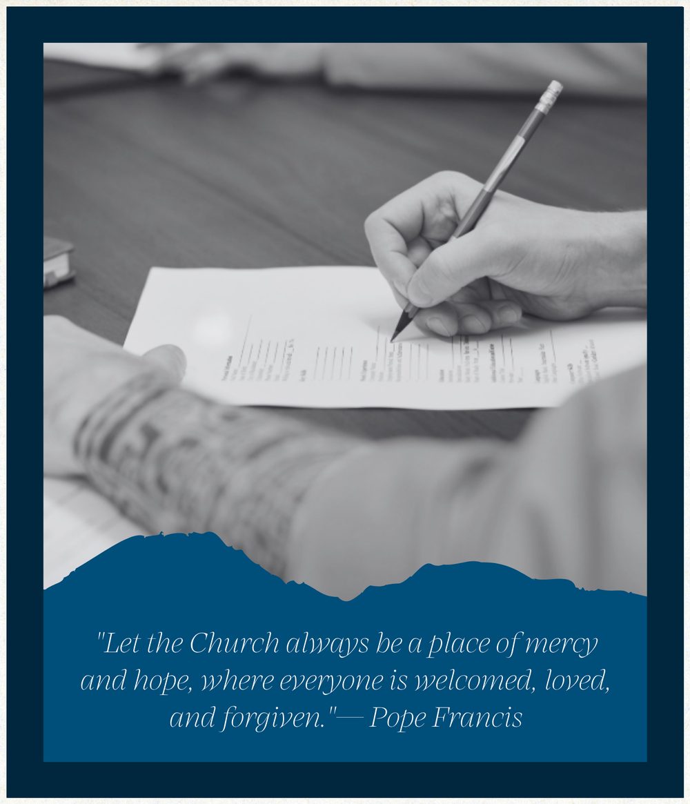 "Let the Church always be a place of mercy and hope, where everyone is welcomed, loved, and forgiven." — Pope Francis