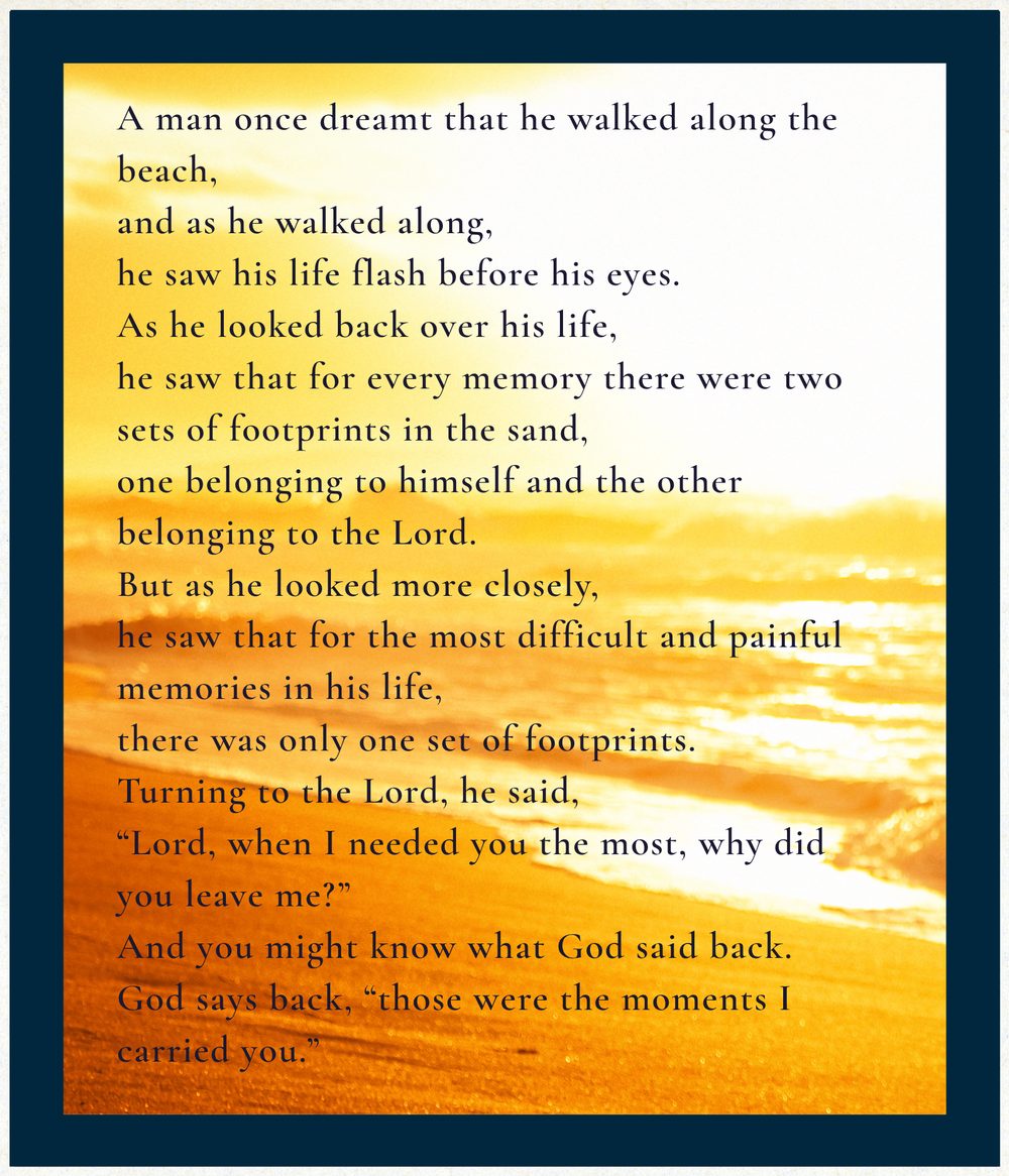 Footprints in the Sand poem